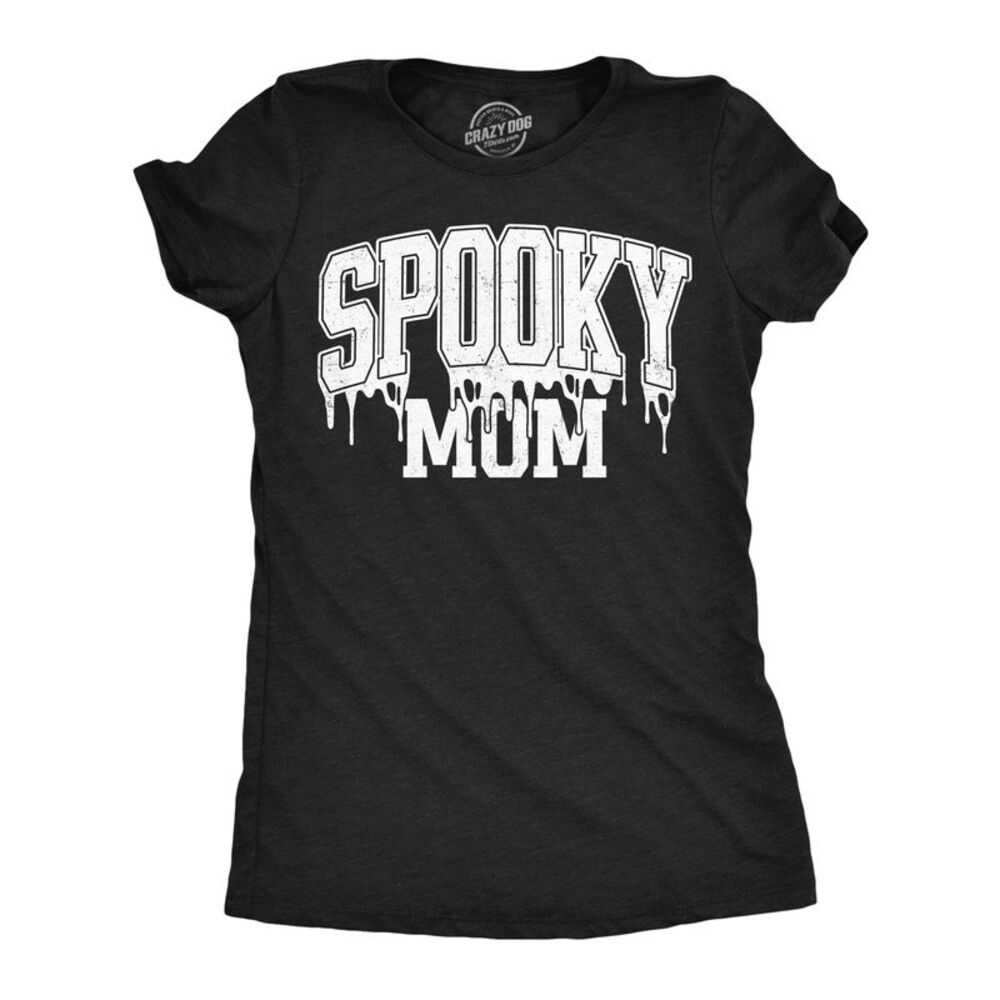 Womens Funny T Shirts Spooky Mom Sarcastic Halloween Tee For Ladies
